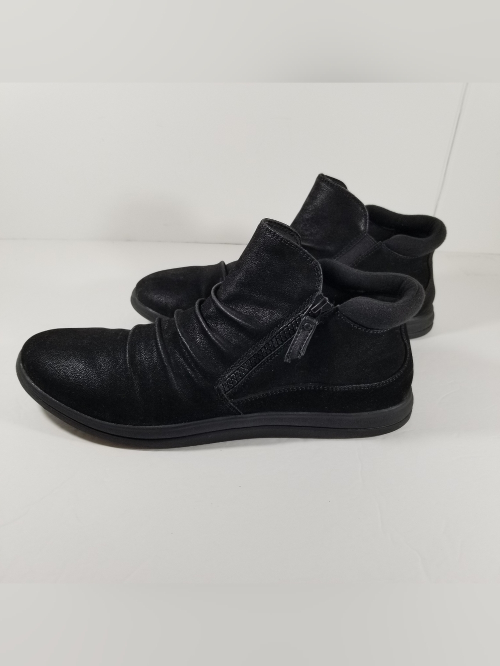 Clarks Cloudsteppers Breeze Range Ankle Boots Women's 11M Black Side Zip